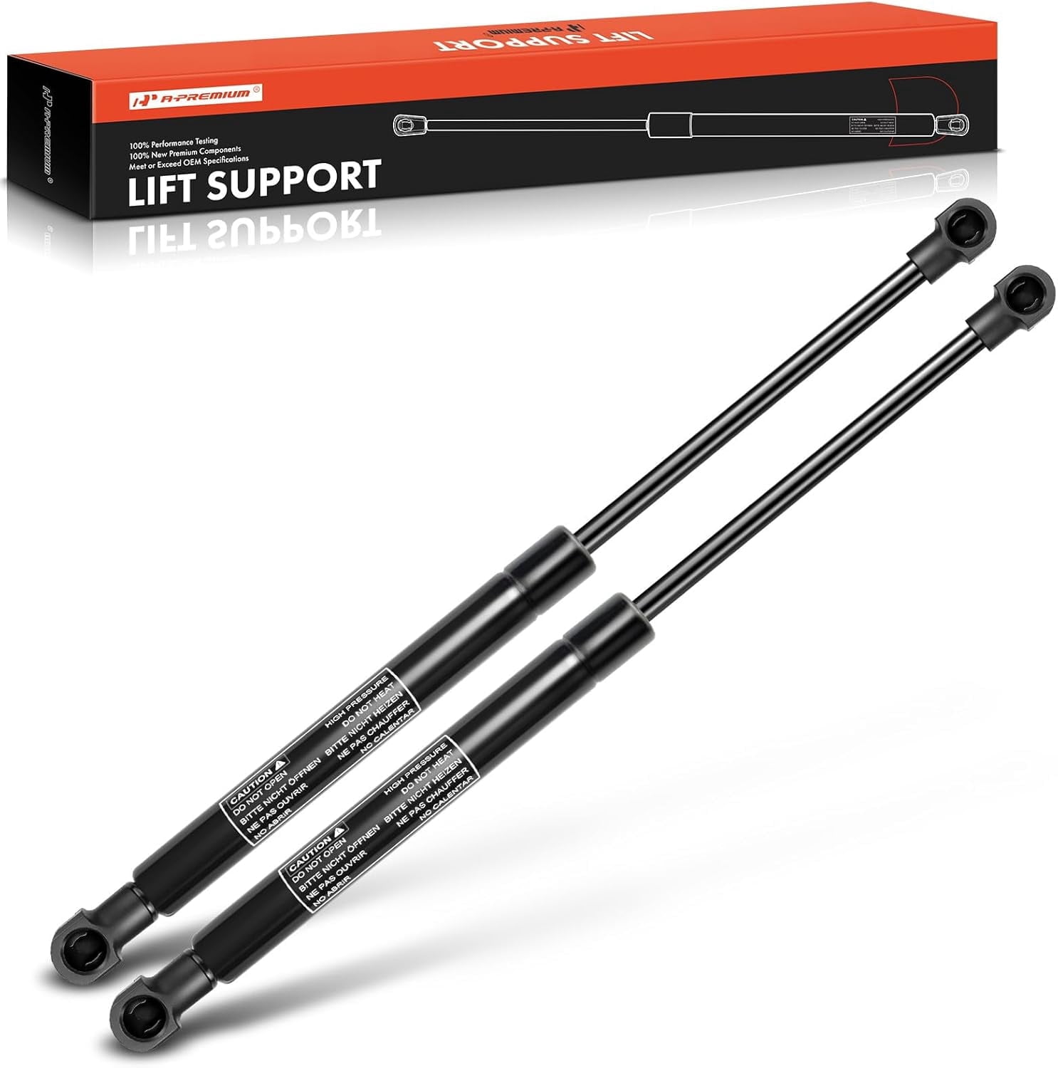A-Premium Hood Bonnet Lift Supports Shock Struts Replacement for Lexus IS250 IS300 2005-2013 IS350 ISF 2-PC Set