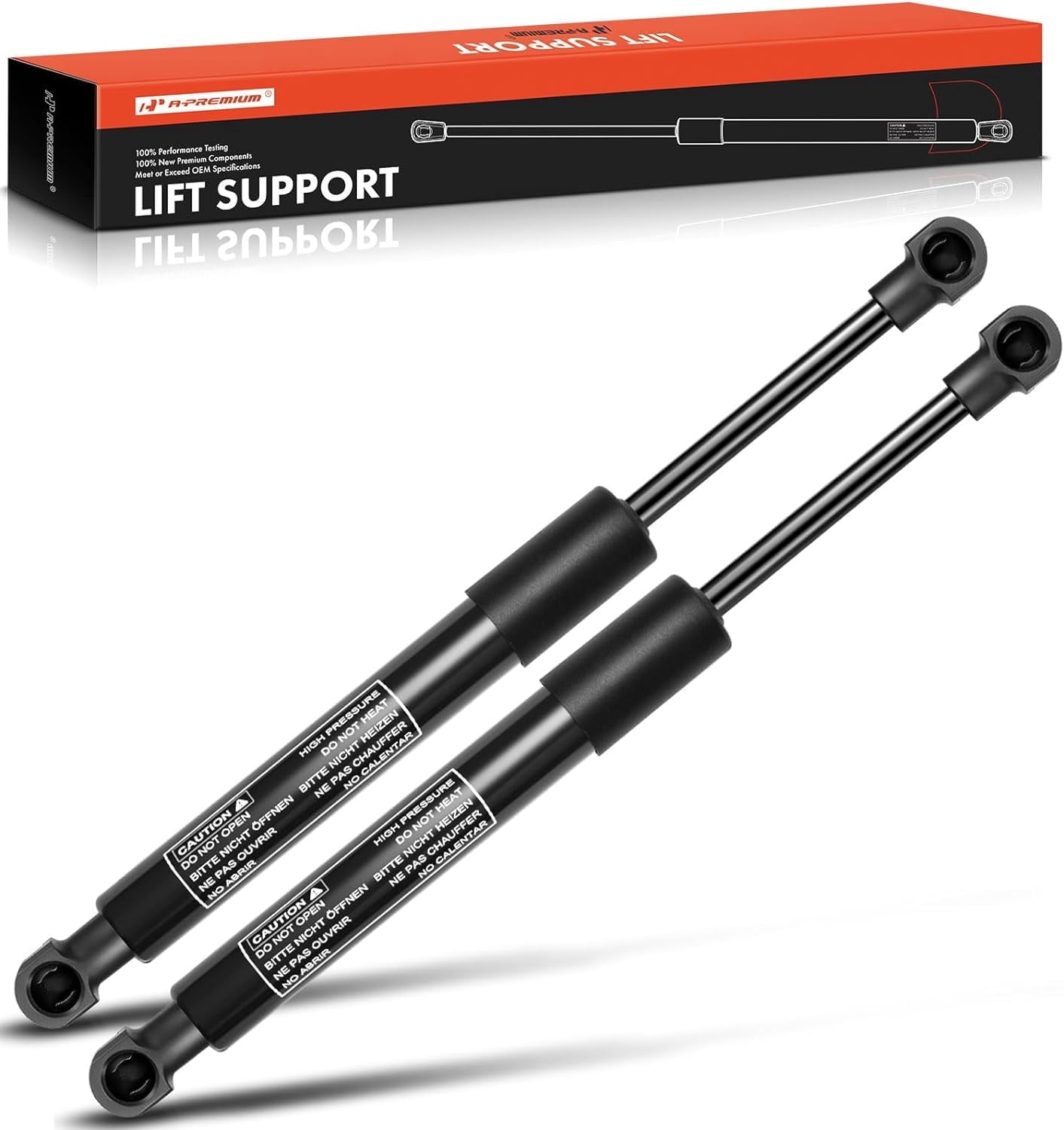 A-Premium Hood Bonnet Lift Supports Shock Struts Replacement for Porsche 911 2006-2011 Boxster Cayman 2005-2012 2-PC Set