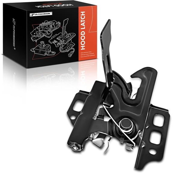 A-Premium Hood Latch Lock Assembly Compatible with Chevrolet, GMC & Cadillac Vehicles - Silverado 1500, Sierra 1500, Tahoe, Yukon, Suburban 1500 2500, Escalade ESV EXT, Avalanche - Front Side
