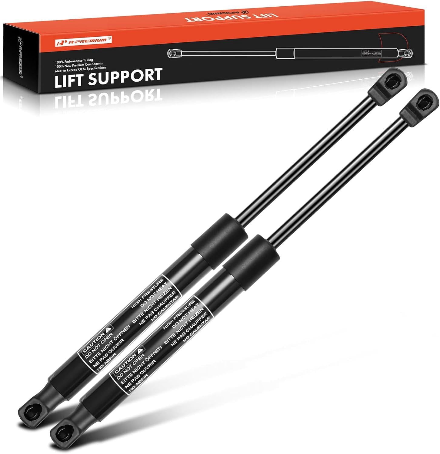 A-Premium Hood Lift Supports Gas Spring Shock Struts Compatible with Hyundai Sonata 2015-2017 (Excluding Hybrid) 2-PC Set