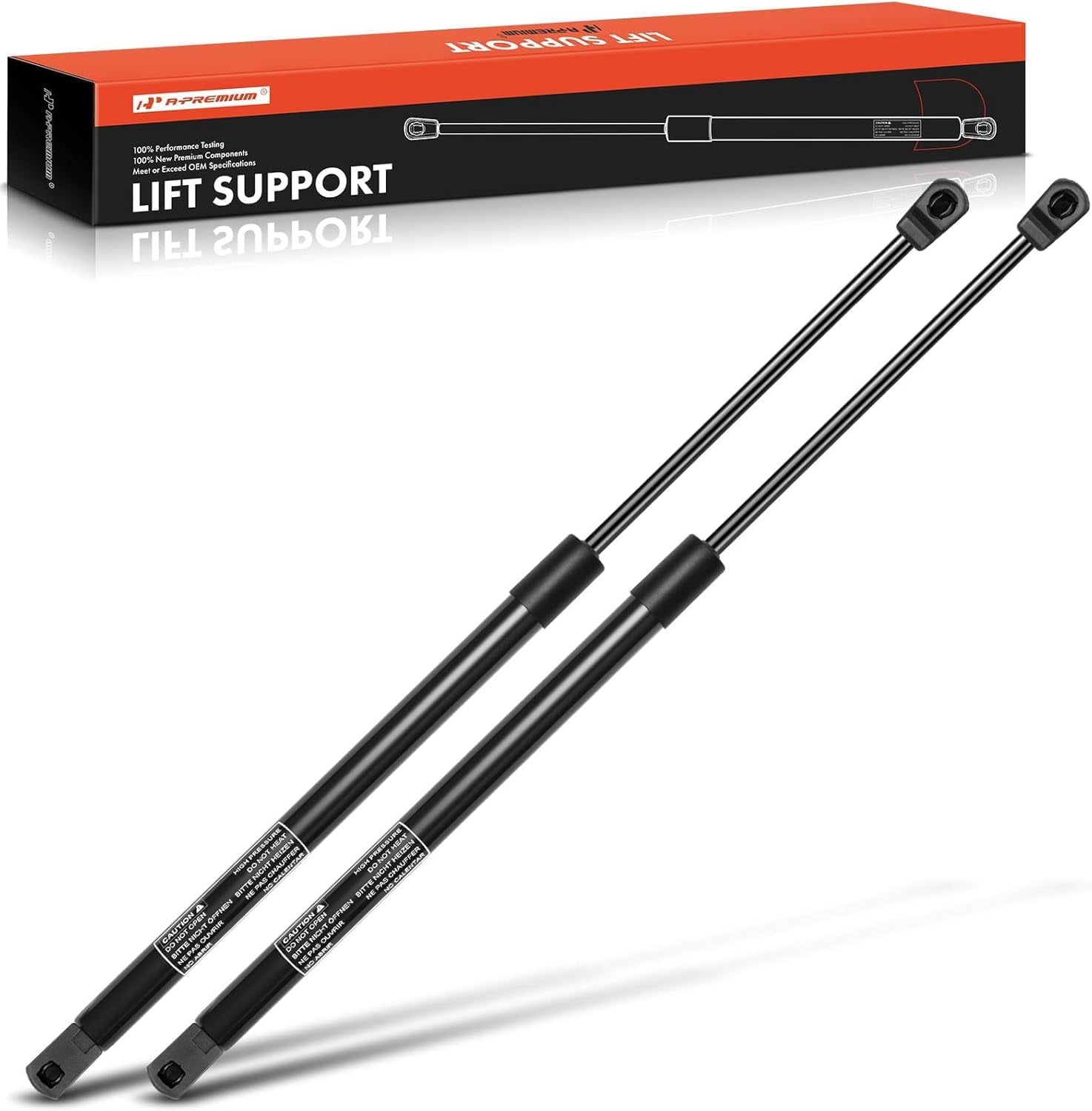 A-Premium Hood Lift Supports Shock Struts Replacement for Ford Excursion 2000-2005 Ford F250 F350 F450 F550 Super Duty 1999-2007 4339 SG304029 2-PC