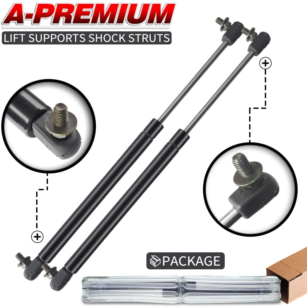 A-Premium Hood Lift Supports Shock Struts Replacement for Nissan Maxima Infiniti I30 1995-1999 2-PC Set