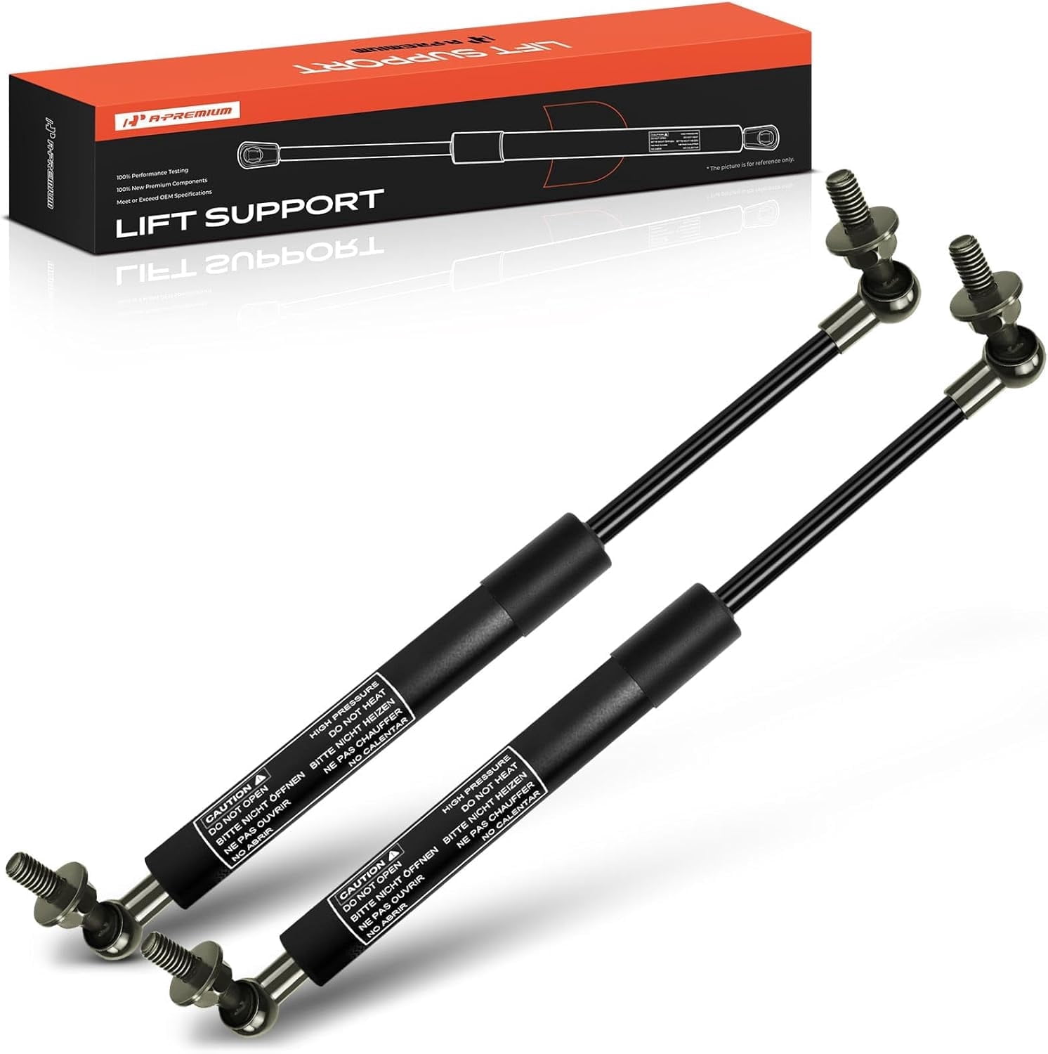 A-Premium Hood Lift Supports Shock Struts Replacement for Toyota Land Cruiser Landcruiser 100 Series 1998-2007 LX470