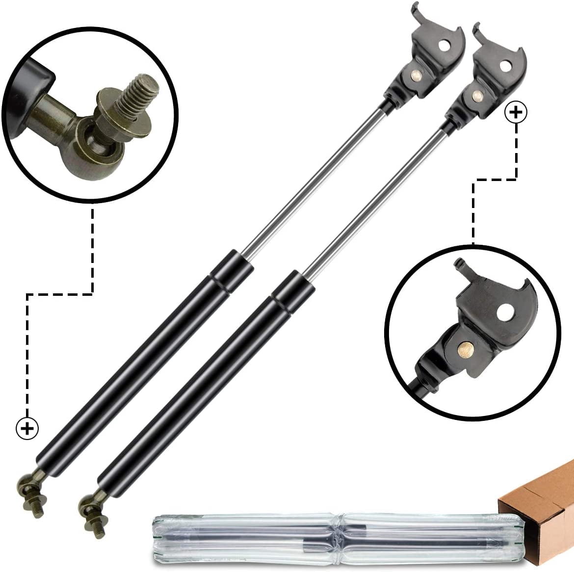 A-Premium Hood Lift Supports Shock Struts Replacement for Toyota Landcruiser Land Cruiser 80 LX450 1990-1997 2-PC Set