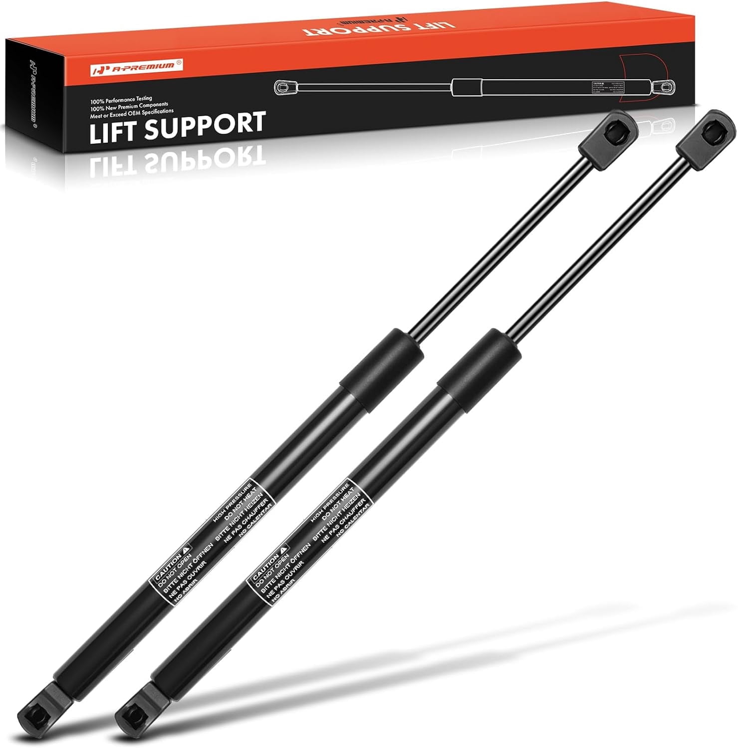 A-Premium Hood Lift Supports Shock Struts Springs Compatible with Ford Expedition 2009-2017 Sport Utility 2-PC