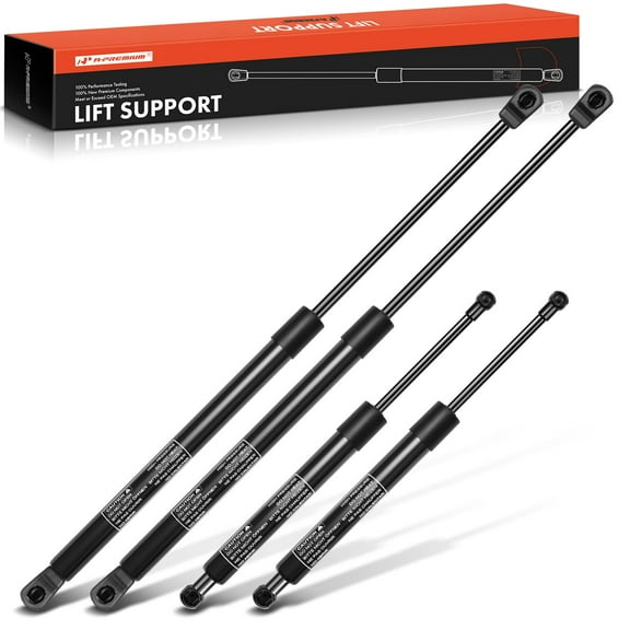 A-Premium Hood and Tailgate Lift Supports Shock Struts Gas Spring Damper Replacement for Lexus LS430 2001-2006 Sedan 4-PC Set