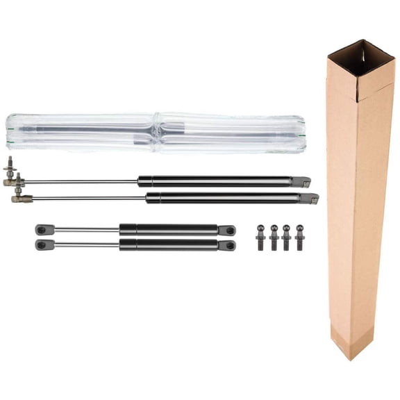 A-Premium Hood and Window Glass Lift Supports Gas Spring Struts Compatible with Jeep WJ Grand Cherokee 1999-2004 4-PC Set