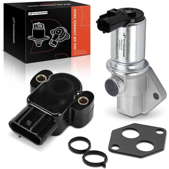 A-Premium Idle Air Control Valve IAC + Throttle Position Sensor TPS Compatible with Ford Explorer 1995-1997, Mustang 1999/2001, Ranger 1995-2001, Aerostar 1996-1997 & Mazda & Lincoln Continental