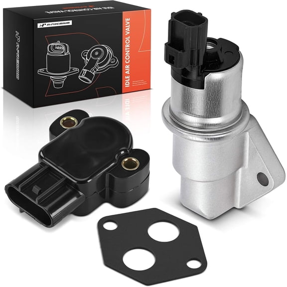 A-Premium Idle Air Control Valve IAC + Throttle Position Sensor TPS Compatible with Ford Taurus 2001-2007, Ranger 2003-2008 & Mazda B3000 2004-2008 & Mercury Sable 2001-2005, 3.0L