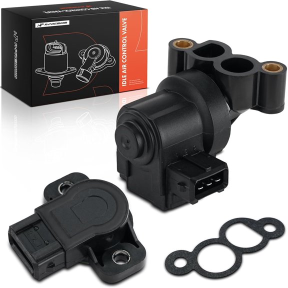 A-Premium Idle Air Control Valve IAC + Throttle Position Sensor TPS Compatible with Hyundai Sonata 1999-2005, Santa Fe 2001-2006, Tiburon 2003-2008, Tucson 2005-2009 & Kia Optima 2001-2006