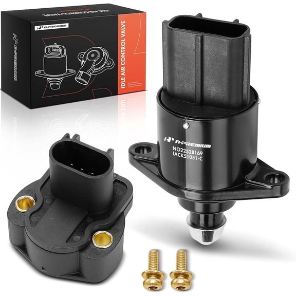A-Premium Idle Air Control Valve IAC + Throttle Position Sensor TPS Compatible with Jeep Grand Cherokee 2002-2004 4.0L, Wrangler/TJ 2003-2004 4.0L, Wrangler/TJ 2002 2.5L 4.0L & Dodge Dakota 2002 2.5L