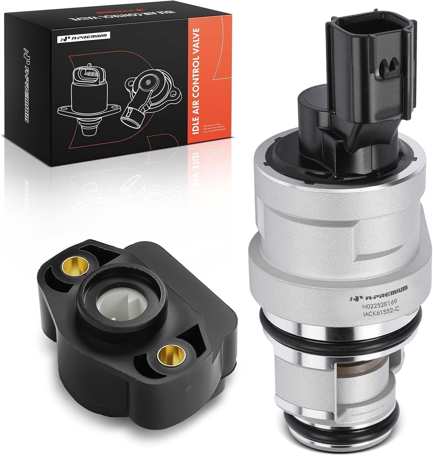 A-Premium Idle Air Control Valve IAC + Throttle Position Sensor TPS Compatible with Jeep Grand Cherokee 2005-2007, Commander 2006-2007 & Dodge Durango, Dakota, Ram 1500 & Chrysler & Mitsubishi, 4.7L