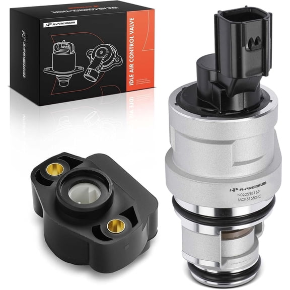 A-Premium Idle Air Control Valve IAC + Throttle Position Sensor TPS Compatible with Jeep Grand Cherokee 2005-2007, Commander 2006-2007 & Dodge Durango, Dakota, Ram 1500 & Chrysler & Mitsubishi, 4.7L