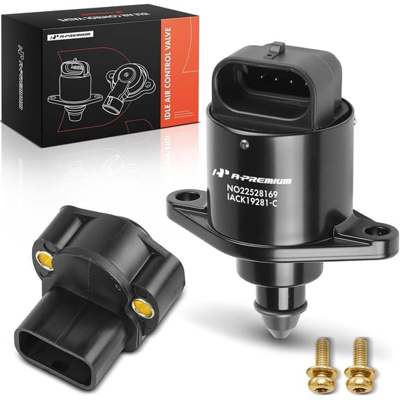 A-Premium Idle Air Control Valve IAC + Throttle Position Sensor TPS Compatible with Jeep Wrangler 1991-1995/1997 2.5L, Cherokee 1991-1996 2.5L, Comanche 1991-1992 2.5L, TJ 1997 2.5L