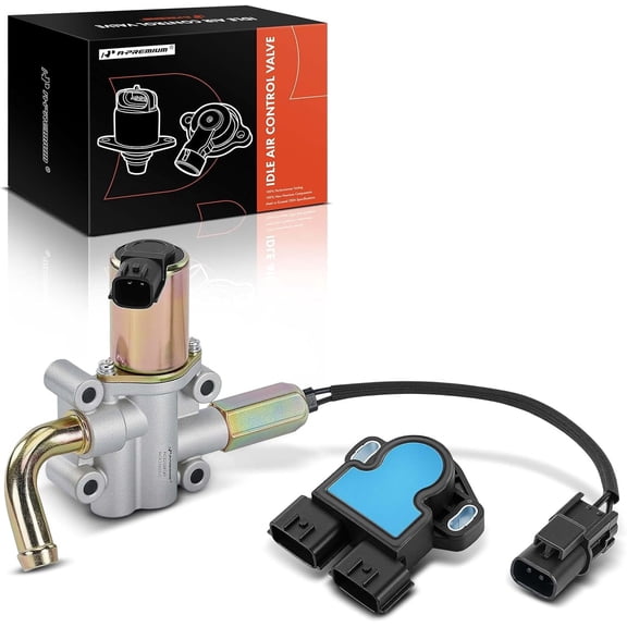 A-Premium Idle Air Control Valve IAC + Throttle Position Sensor TPS Compatible with Nissan Frontier 1999-2004, Pathfinder 1999-2000, Xterra 2000-2004 & Infiniti QX4 1999-2000 & Mercury Villager 3.3L