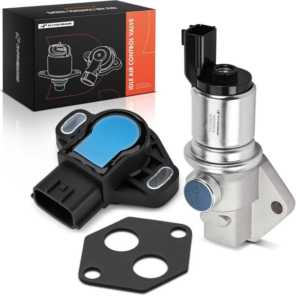 A-Premium Idle Air Control Valve IAC + Throttle Position Sensor TPS Compatible with Suzuki Aerio 2002-2003 2.0L, Esteem 1999-2002 1.8L, Sidekick 1996-1998 1.8L