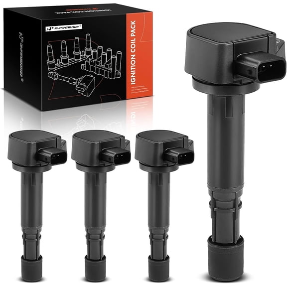 A-Premium Ignition Coil Pack Compatible with Acura EL 2001-2005 MDX 2001-2009 Honda Civic 2001-2005 Pilot 2003-2008 Saturn Vue 2004-2007 1.7L 3.5L Front 4-PC