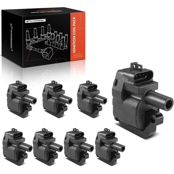 A-Premium Ignition Coil Pack Compatible with Cadillac CTS Chevrolet B7 Camaro Corvette GMC C3500HD Savana 3500 Pontiac Firebird V8 7.4L 8.1L 8-PC Fits select: 2002 CHEVROLET CORVETTE Z06
