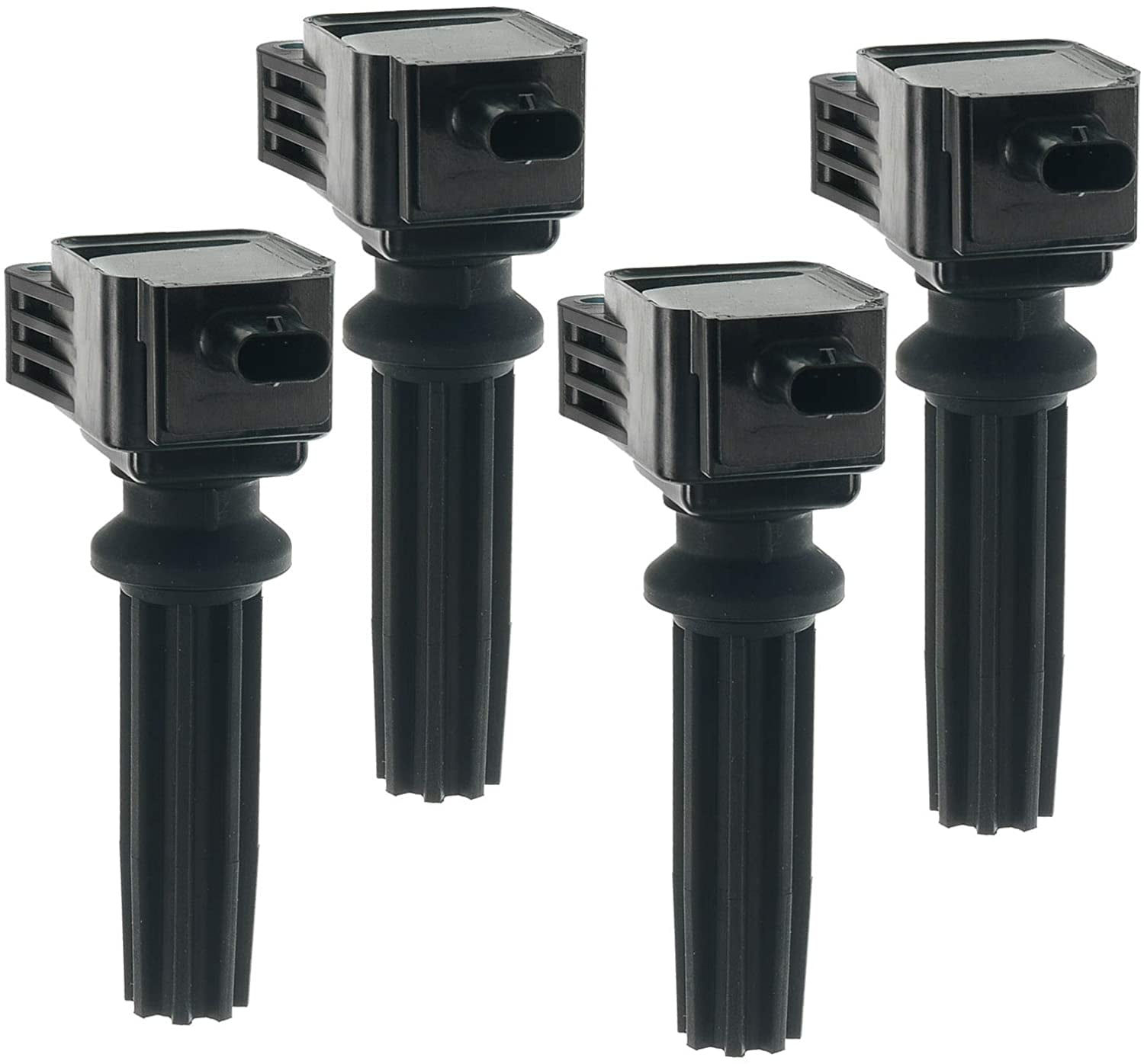 A-Premium Ignition Coil Pack Compatible with Ford EcoSport Edge Escape Explorer Focus Fusion Mustang Lincoln MKC MKT MKZ 2.0L 2.3L 2.5L 4-PC Fits select: 2012-2018 FORD FOCUS SE