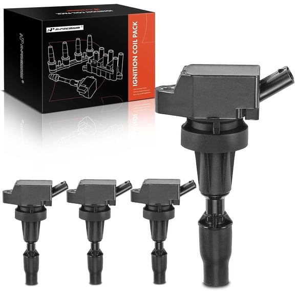 A-Premium Engine Ignition Coil Pack Compatible with Hyundai & Kia Vehicles - L4 1.6L - Elantra 2017-2019, Sonata 2015-2019, Tucson 2016-2018, Veloster Kona Forte Forte5 Optima Seltos Soul, 4-PC Set