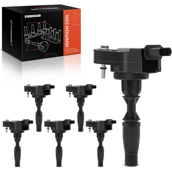 A-Premium Engine Ignition Coil Pack Compatible with Buick LaCrosse & Cadillac ATS 2016-2018, CT6, CTS, XT5 & Chevrolet Camaro & GMC Canyon, 2.8L 3.6L, Set of 6