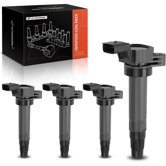 A-Premium Engine Ignition Coil Pack Compatible with Chevrolet Spark 2013 2014 2015, 1.2L, Set of 4