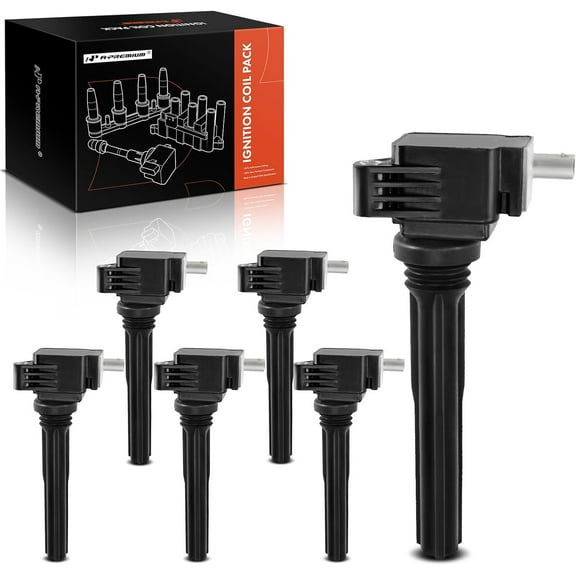A-Premium Ignition Coil Pack Compatible with Ford Expedition 2018-2019 F-150 GT 2017-2019 Lincoln Navigator 2018-2019 V6 3.5L 6-PC