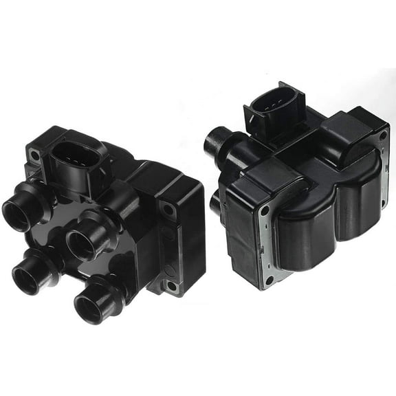 A-Premium Ignition Coil Pack Compatible with Ford F-150 F-250 1997-1999 Mustang Explorer Town Car Cougar Grand Marquis 1994-1997 4.6L 5.0L 2-PC Set