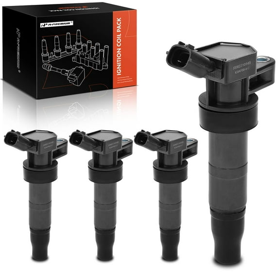 A-Premium Ignition Coil Pack Compatible with Hyundai Santa Fe Sport 13-15 Sonata Kia Optima 11-16 Rondo 12 Sportage 2011-2018 2.0L 2.4L 4-PC