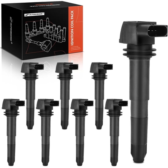 A-Premium Ignition Coil Packs of 8 Compatible with Porsche Cayenne 2003 2004 2005 2006 V8 4.5L, Replace# 94860210401