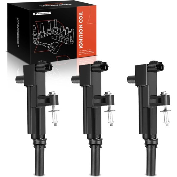 A-Premium Engine Ignition Coil Packs Compatible with Dodge Dakota Durango Nitro Ram 1500 Jeep Commander Grand Cherokee Liberty 2009-2012 V6 3.7L 3-PC Set