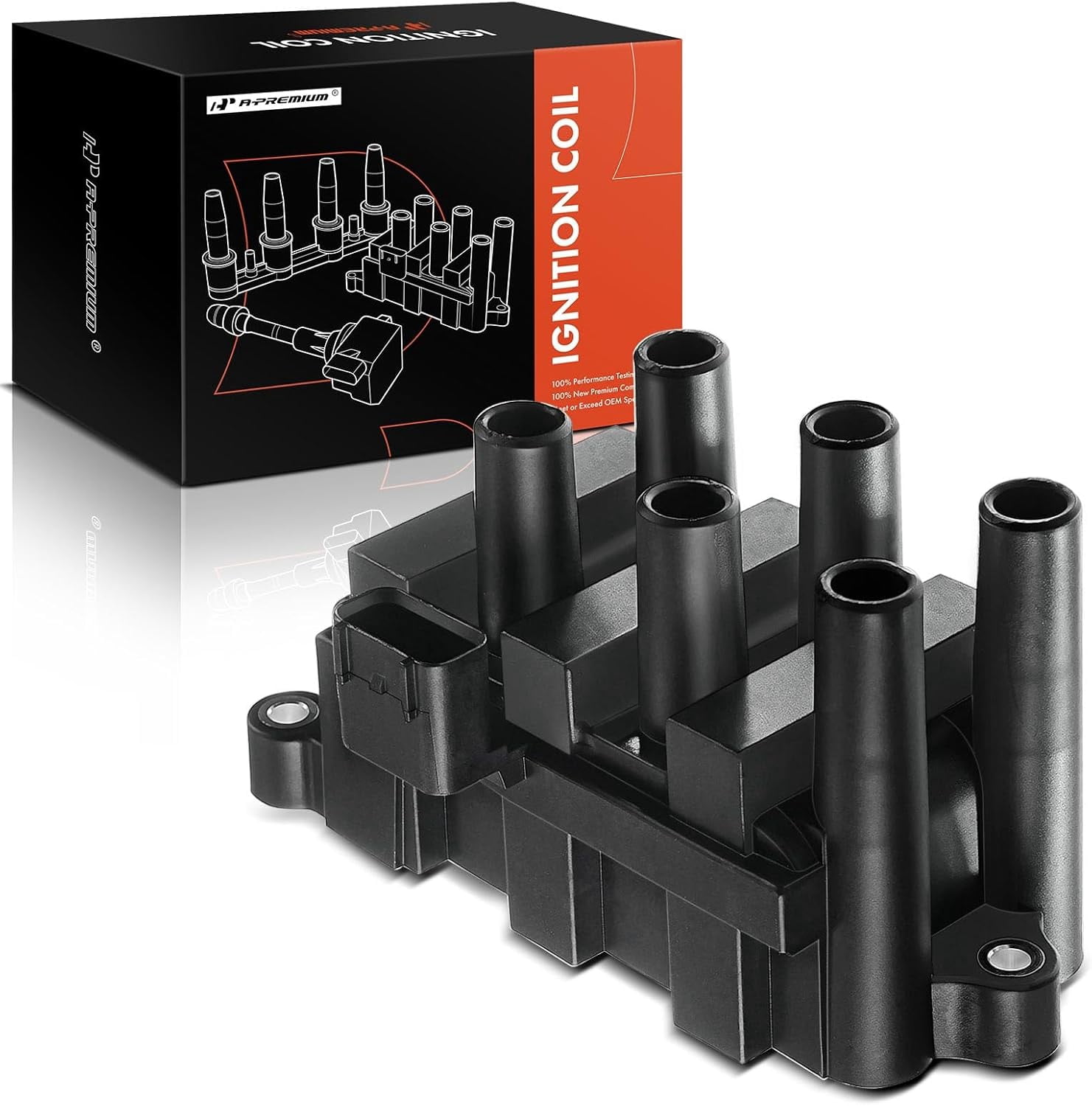 A-Premium Ignition Coil Pack Replacement for Ford F-150 Ranger Taurus Windstar Freestar Mustang Mercury Cougar Monterey Sable Mazda B3000 1F2Z-12029-AC 5F2Z-12029-AD