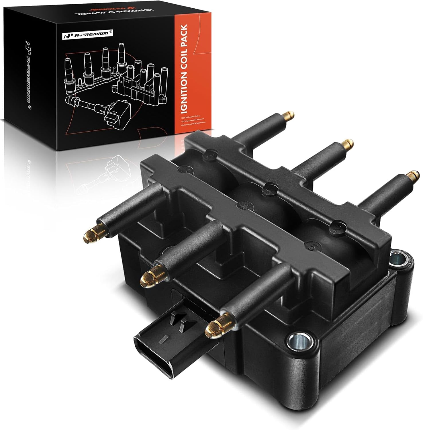 A-Premium Ignition Coil Pack Replacement for Town & Country Voyager Pacifica Dodge Caravan Grand Caravan Wrangler Routan 3.3L 3.8L Fits select: 2008 ,2011 JEEP WRANGLER UNLIMITED