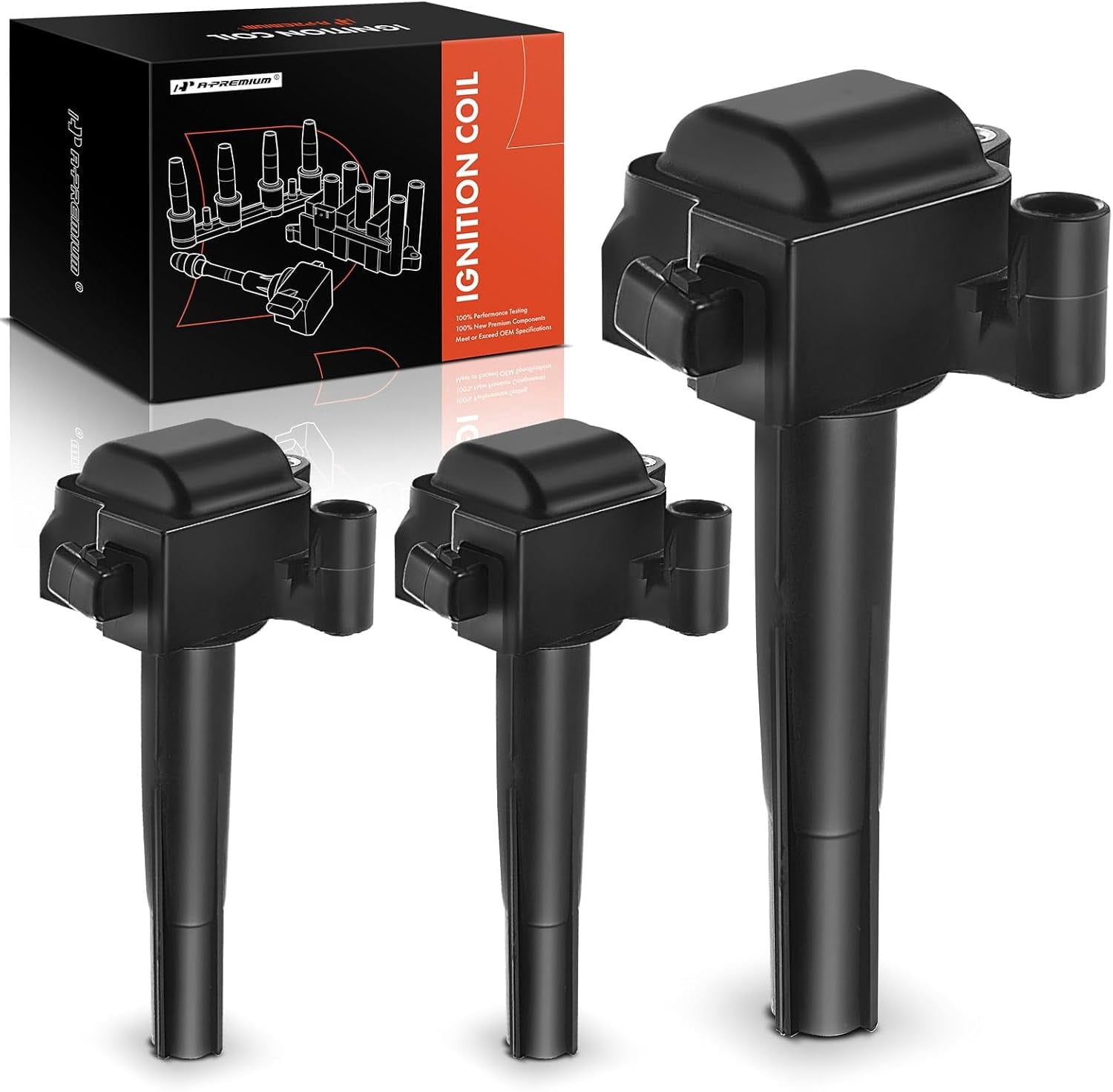 A-Premium Ignition Coil Pack Replacement for Lexus ES300 1996-1998 Toyota Solara 1999-2003 Camry Avalon Sienna V6 3.0L 3-PC Set
