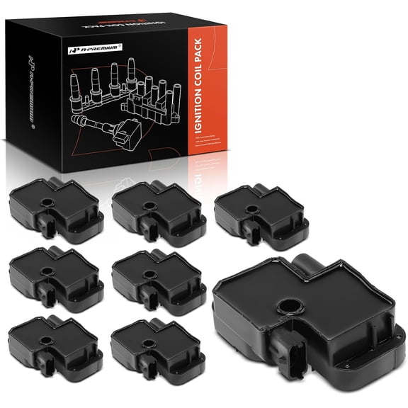 A-Premium Engine Ignition Coil Pack Compatible with Mercedes-Benz E430 E500, CL500 C43, G500 G55 AMG, ML500 ML55 AMG, R500, S430 S500 & More, Replace# 0001587303, UF-359, 8-PC Set