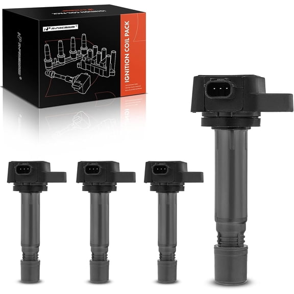 A-Premium Ignition Coils Pack Replacement for Honda Civic 2006-2011 I4 1.8L R18A1 30520RNAA01 4-PC Set
