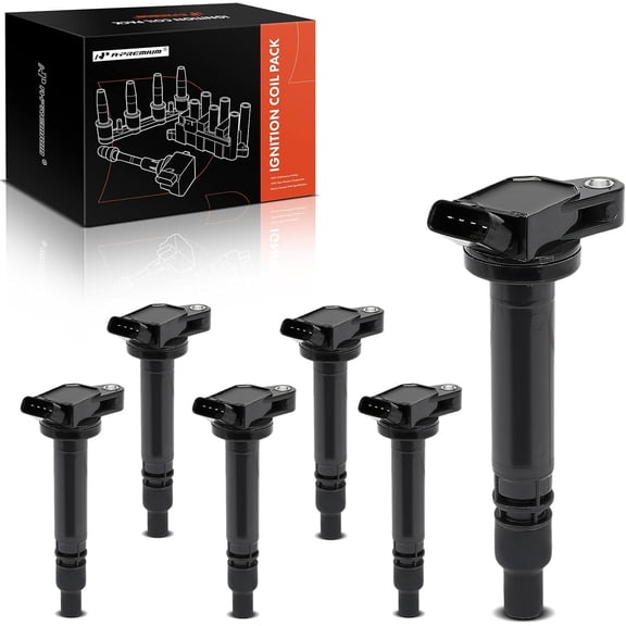 A-Premium Engine Ignition Coil Packs Replacement for Lexus GS350 GS450H IS350 2007-2008 3.5L 2GR-FSE IS250 GS300 6-PC Set