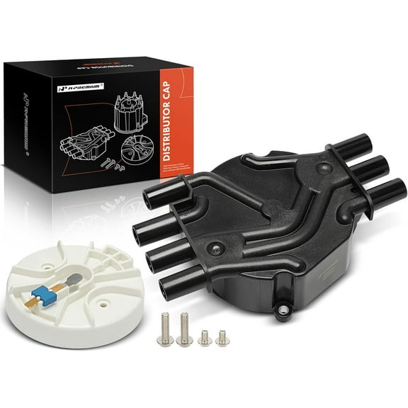 A-Premium Ignition Distributor Cap Compatible with GMC, Chevy & Isuzu Vehicles - V6 4.3L - Silverado 1500, Sierra 1500, Savana, Express, C/K-1500, Blazer, Hombre, Bravada - 1995-2008