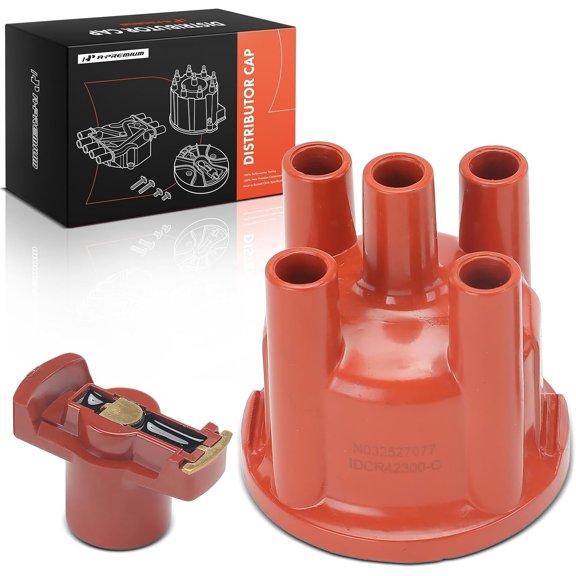 A-Premium Ignition Distributor Cap Compatible with Volkswagen Jetta, Beetle, 411, 412, Cabriolet, Fastback, Quantum, Scirocco, Super Beetle & BMW 320i & Saab 9-5 & Ford Pinto & Fiat Strada & AMC