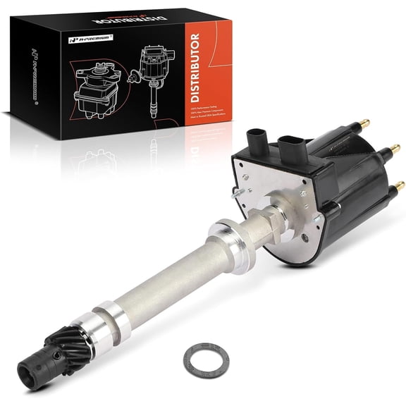 A-Premium Ignition Distributor with Cap and Rotor Compatible with Chevrolet Astro, Blazer, C10, C1500, Caprice, G10, Impala & GMC C1500, Caballero, Jimmy & Pontiac Bonneville & Oldsmobile Bravada