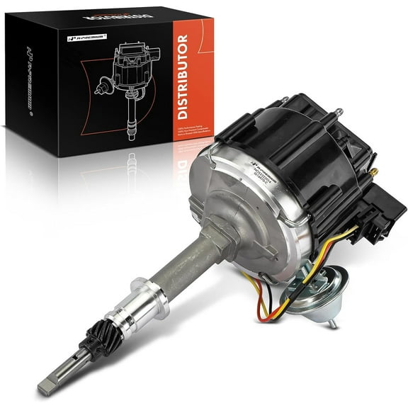 A-Premium Ignition Distributor with Cap and Rotor Compatible with Chevrolet C10, C20 Suburban, Camaro, Caprice, Impala, K20 Suburban, Nova & GMC C15, C1500 Suburban, G3500, K35, P4500, V2500, R3500