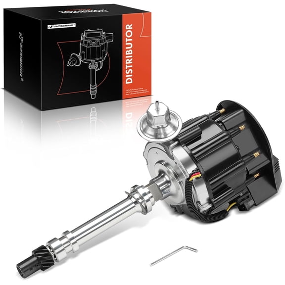 A-Premium Ignition Distributor with Cap and Rotor Compatible with Chevy, GMC, Buick Vehicle - Malibu, Impala, Camaro, Suburban, Corvette, Regal, Blazer, Caprice, El Camino, Jimmy, Sprint, Laguna