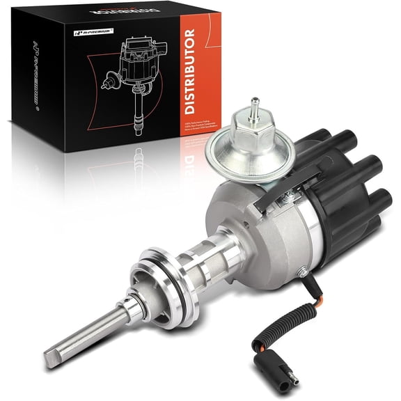 A-Premium Ignition Distributor with Cap and Rotor Compatible with Chrysler Dodge & Plymouth Vehicles - V8 5.0L 5.2L 5.9L - Charger Town & Country Challenger Dart Dakota Fury 1972-1989 # 3438896