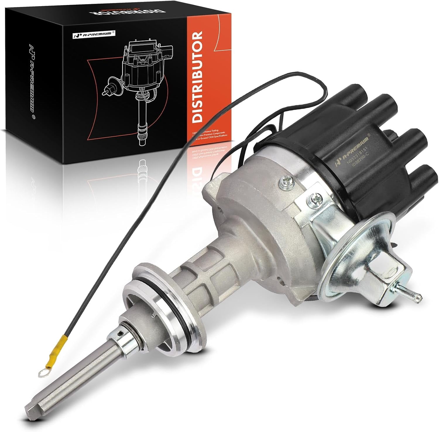 A-Premium Ignition Distributor with Cap and Rotor Compatible with ...