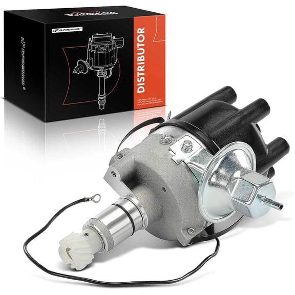 A-Premium Ignition Distributor with Cap and Rotor Compatible with Dodge Charger, Challenger, Dart, A100 Truck, A108 B100 B200 B300 Van, Coronet, Lancer, P100, P200, P300, Polara & Plymouth Barracuda