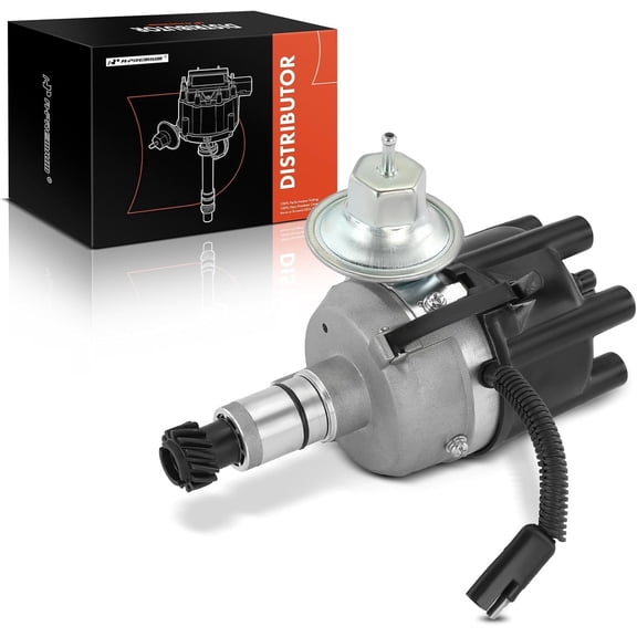 A-Premium Ignition Distributor with Cap & Rotor Compatible with Dodge Charger Dart Aspen B100 B150 B200 B300 CB300 & Chrysler Town & Country Cordoba Fifth Avenue & Plymouth Caravelle L6 3.7L