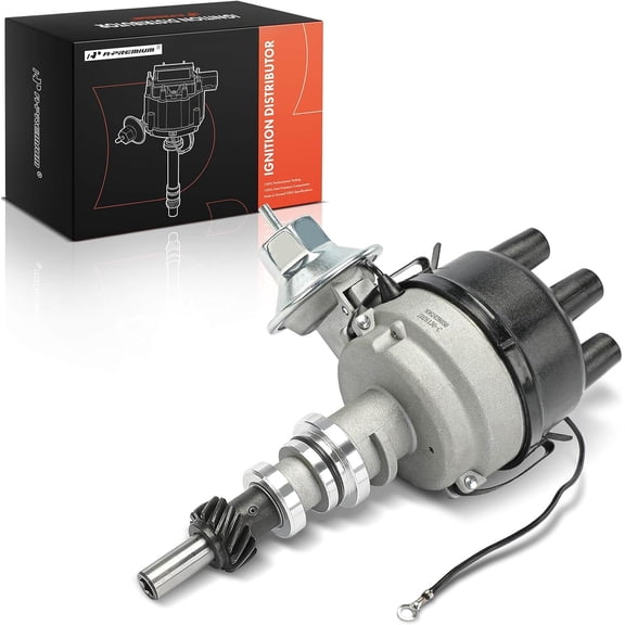 A-Premium Ignition Distributor with Cap and Rotor Compatible with Ford Mustang, E-100 E-200 E-300 Econoline, Bronco, Fairlane, Falcon, Gran Torino, P-100, Ranch Wagon & Mercury Caliente, Capri, Comet