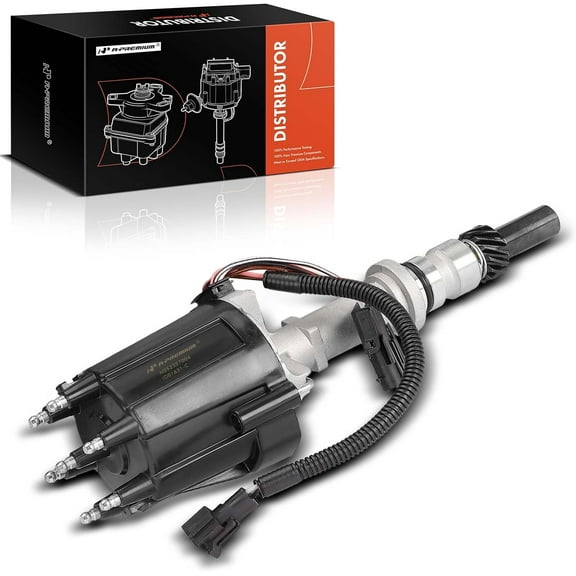 A-Premium Ignition Distributor with Cap and Rotor Compatible with Jeep Cherokee, Comanche, Wagoneer & Chevrolet Camaro, S10 & Buick Century & GMC S15 & Isuzu Pickup & Oldsmobile Omega & Pontiac 6000