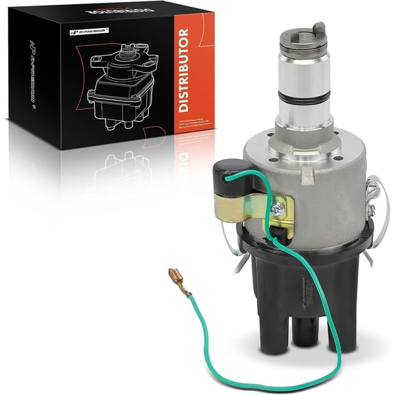 A-Premium Ignition Distributor with Cap and Rotor Compatible with Volkswagen Beetle, Campmobile, Fastback, Karmann Ghia, Rabbit, Scirocco, Squareback, Super Beetle, Thing, Transporter & Porsche 356B