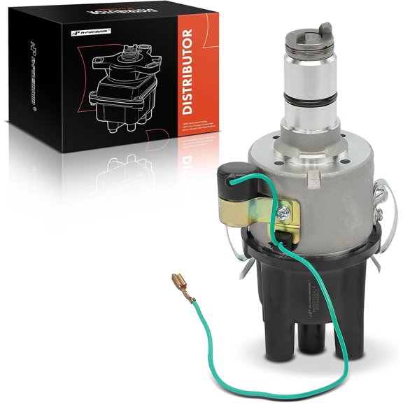 A-Premium Ignition Distributor with Cap and Rotor Compatible with Volkswagen Beetle, Campmobile, Fastback, Karmann Ghia, Rabbit, Scirocco, Squareback, Super Beetle, Thing, Transporter & Porsche 356B